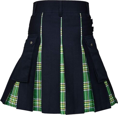 CLOUD KILT " Kilt for Men, Utility Kilt, 100% Cotton Jeans Hybrid Kilt, Modern Box Pleated Tartan Traditional Men's Kilt in Saudi Arabia