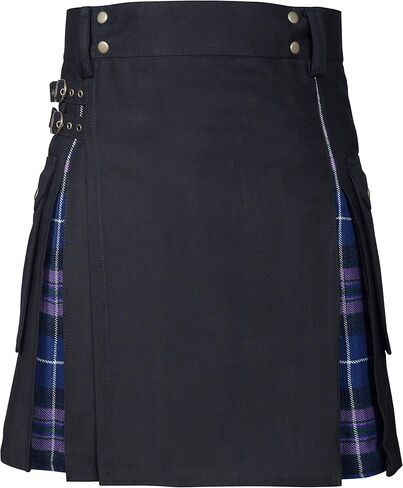 CLOUD KILT " Kilt for Men, Utility Kilt, 100% Cotton Jeans Hybrid Kilt, Modern Box Pleated Tartan Traditional Men's Kilt in Saudi Arabia