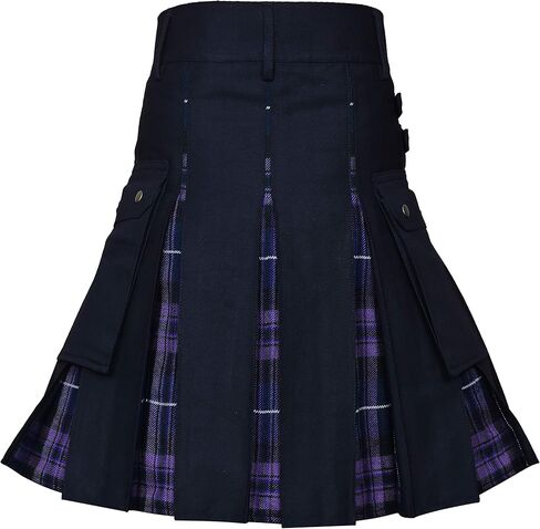 CLOUD KILT " Kilt for Men, Utility Kilt, 100% Cotton Jeans Hybrid Kilt, Modern Box Pleated Tartan Traditional Men's Kilt in Saudi Arabia
