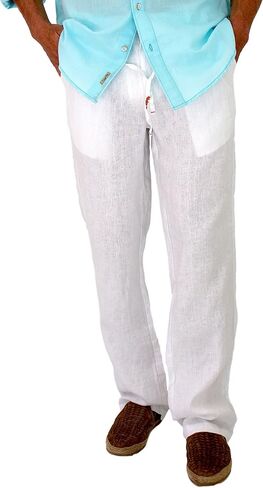 short fin Men's Drawstring Linen Pants in Kuwait