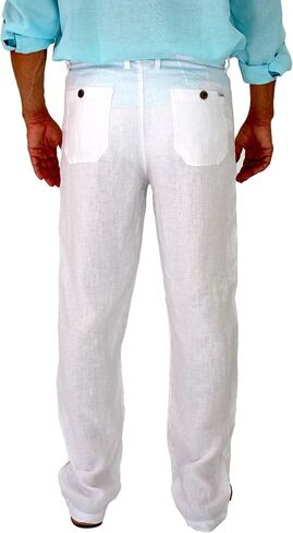 short fin Men's Drawstring Linen Pants in Kuwait