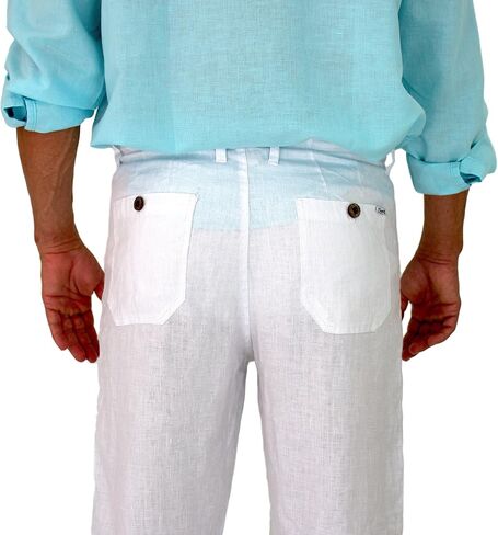 short fin Men's Drawstring Linen Pants in Kuwait
