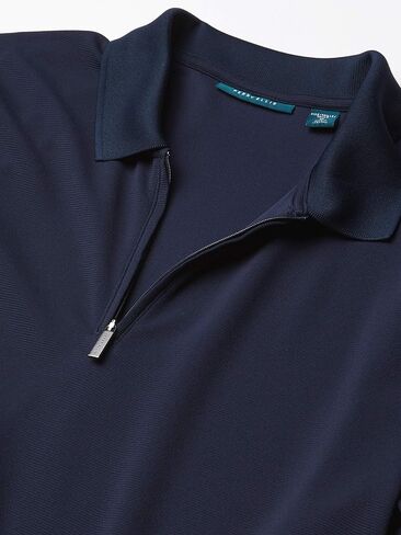 Perry Ellis Men's Short  Ribbed Zip Polo in Saudi Arabia