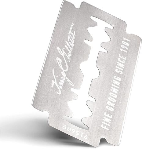 King C. Gillette Double Edge Safety Razor for Men, 5 Platinum Coated Double Edge Razor Blades, Gifts for Men in Kuwait