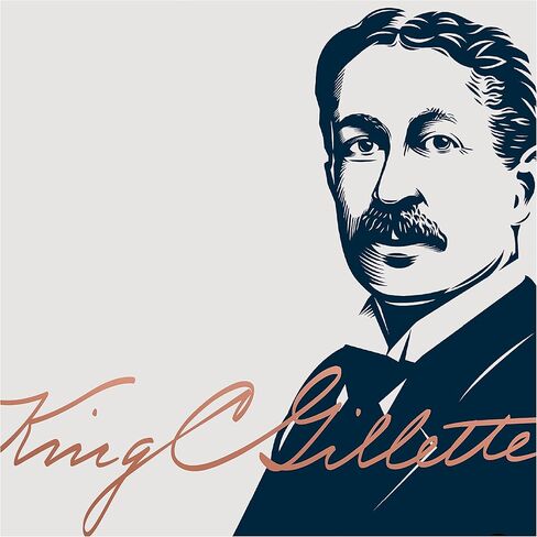 King C. Gillette Double Edge Safety Razor for Men, 5 Platinum Coated Double Edge Razor Blades, Gifts for Men in Kuwait