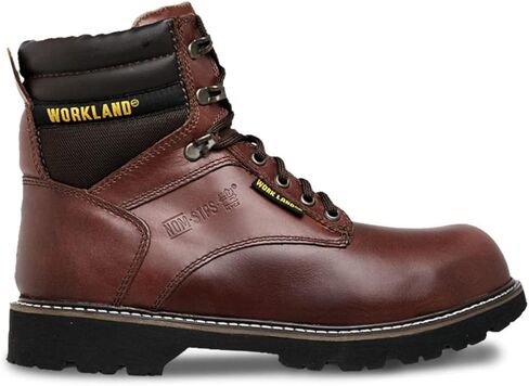 أحذية عمل WORKLAND 71824 للرجال - حذاء أمان صناعي من الجلد، مقاوم للانزلاق، حذاء بأصابع فولاذية للرجال - Botas de Trabajo para Hombre in Kuwait