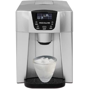 Frigidaire EFIC227-2 في 1 موزع مياه مع صانع ثلج - 2 حجم مكعبات ثلج - شاشة LCD - حجم صغير - فضي