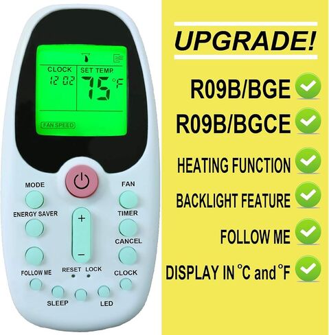 Replacment for Midea Air Conditioner Remote Control R09B/BGCE R09B/BGE in Saudi Arabia