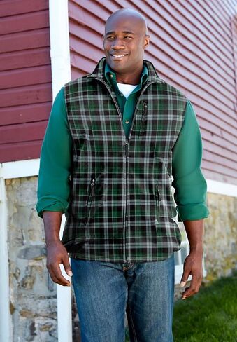 KingSize Men's Big & Tall Explorer Plush Fleece Zip Vest in Saudi Arabia