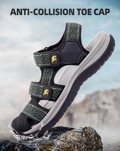 صنادل رجالي مغلقة من الأمام من CAMEL للمشي لمسافات طويلة في الهواء الطلق، أحذية رياضية للمشي للرجال في الرحلات الصيفية in Kuwait