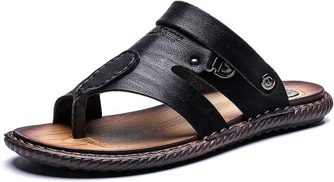 Yytcsjz Mens Slide Sandals Open Toe, Big Toe Bone Corrector Sandals, Athletic Adjustable Straps Orthotic, for Bunion Splints Toe Separator Beach Travel (Color : Black, Size : 8.5) in Saudi Arabia