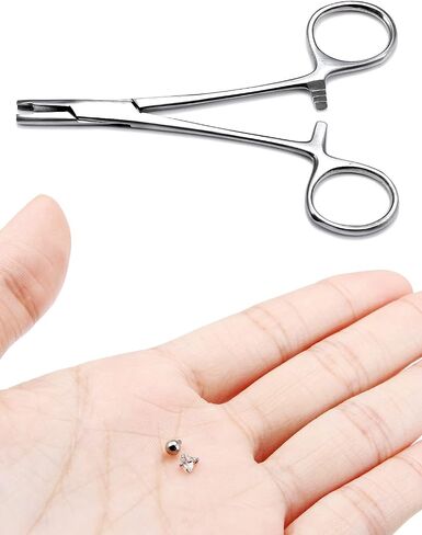 Vsnnsns 9 Style 316L Surgical Stainless Steel Body Piercing Tools Kit Piercing Clamps Forceps for Nose Rings Septum Piercing Lip Navel Tongue Belly Rings Eyebrow Piercing Ear Piercing Jewelry Tools in Saudi Arabia