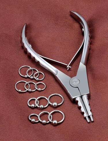 Vsnnsns 9 Style 316L Surgical Stainless Steel Body Piercing Tools Kit Piercing Clamps Forceps for Nose Rings Septum Piercing Lip Navel Tongue Belly Rings Eyebrow Piercing Ear Piercing Jewelry Tools in Saudi Arabia