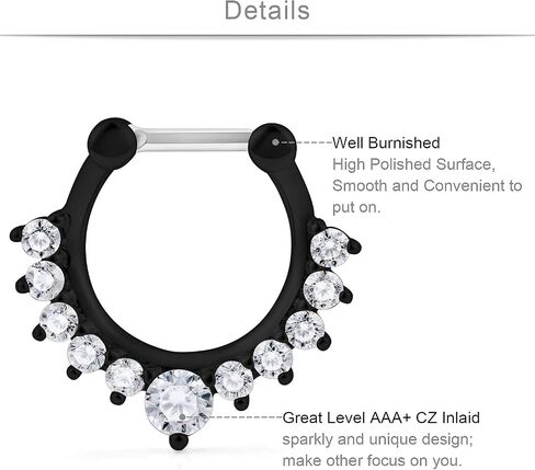SCERRING 2-4PCS 16G الفولاذ المقاوم للصدأ متمحور الفرس الجزء الحاجز الأنف الشفاه الدائري هوب الغضروف الزنمة النائم أقراط هيئة ثقب المجوهرات مضفر 10 مم in Kuwait