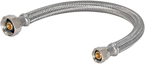 Eastman 1/2 Inch FIP x 3/8 Inch Compression Flexible Faucet Connector, Braided Stainless Steel Supply Hose Line, 48 Inch Length, 48301 in Saudi Arabia