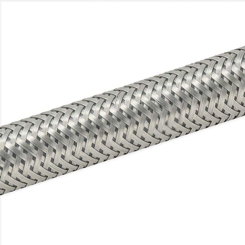 Eastman 1/2 Inch FIP x 3/8 Inch Compression Flexible Faucet Connector, Braided Stainless Steel Supply Hose Line, 48 Inch Length, 48301 in Saudi Arabia