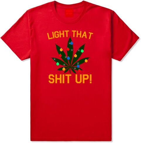 Kings Of NY Light That Shit Up Weed Christmas Tree Mens T-Shirt in Kuwait