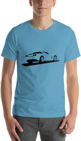 JG Infinite Chevy Corvette C6 American Sports Car Simplistic Short-Sleeve Unisex T-Shirt in Kuwait