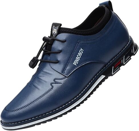 Veslesth Men Casual Luxury Sneakers Leather Loafers Comfort Walking Shoes Fashion Driving Shoes for Male Business Work Office Dress Outdoor in Kuwait