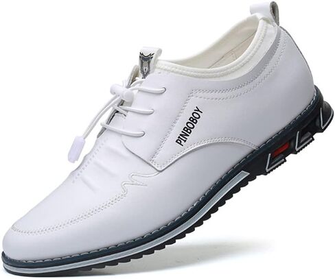 Veslesth Men Casual Luxury Sneakers Leather Loafers Comfort Walking Shoes Fashion Driving Shoes for Male Business Work Office Dress Outdoor in Kuwait