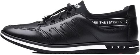 Veslesth Men Casual Luxury Sneakers Leather Loafers Comfort Walking Shoes Fashion Driving Shoes for Male Business Work Office Dress Outdoor in Kuwait