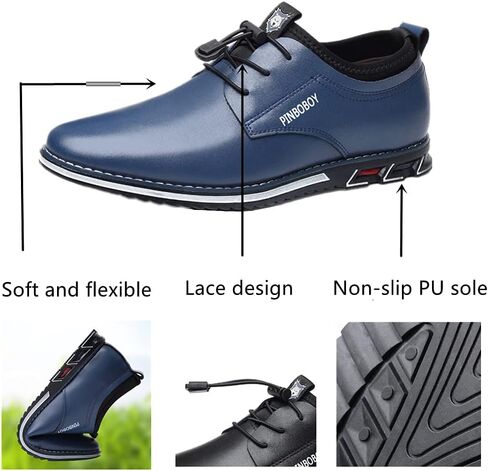 Veslesth Men Casual Luxury Sneakers Leather Loafers Comfort Walking Shoes Fashion Driving Shoes for Male Business Work Office Dress Outdoor in Kuwait