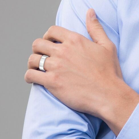 Solid Cobalt Flat 7mm Plain Classic Wedding Band Ring in Saudi Arabia