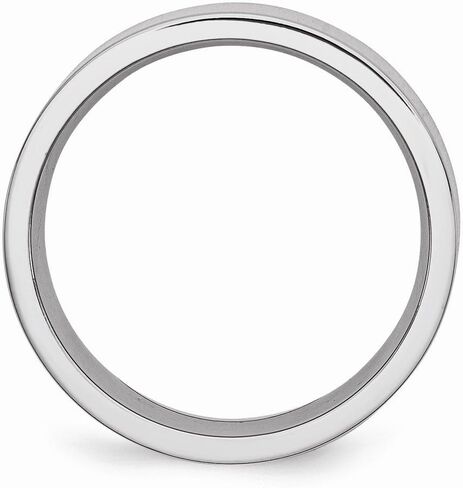Solid Cobalt Flat 7mm Plain Classic Wedding Band Ring in Saudi Arabia
