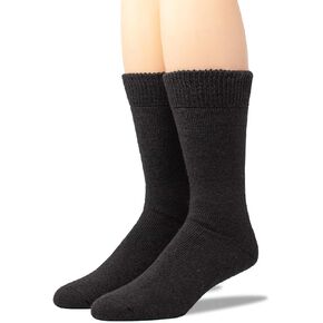 Warrior Alpaca Socks - Outdoor Alpaca Wool Socks, Terry Lined with Comfort Band Opening For Men And Women(Large, Black) in Saudi Arabia