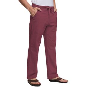Janmid Men's Linen Pants Casual Elastic Waist Drawstring Yoga Beach Trousers