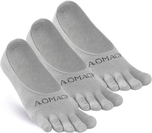 AoMagic Toe Socks No-Show for Women Men Running Five Fingers Athletic Invisible Liner Socks, Moisture Wicking in Saudi Arabia