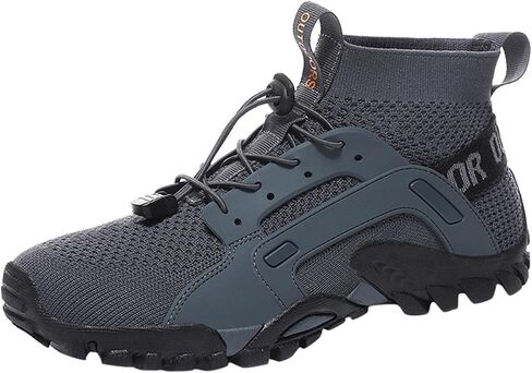 BORAMAX Slip On Sneakers Men Men's Walking Shoes Men's Waterproof Trekking Hiking Shoes Hiking Canvas High Tops Men in Saudi Arabia