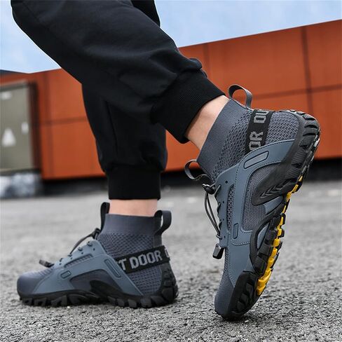 BORAMAX Slip On Sneakers Men Men's Walking Shoes Men's Waterproof Trekking Hiking Shoes Hiking Canvas High Tops Men in Saudi Arabia