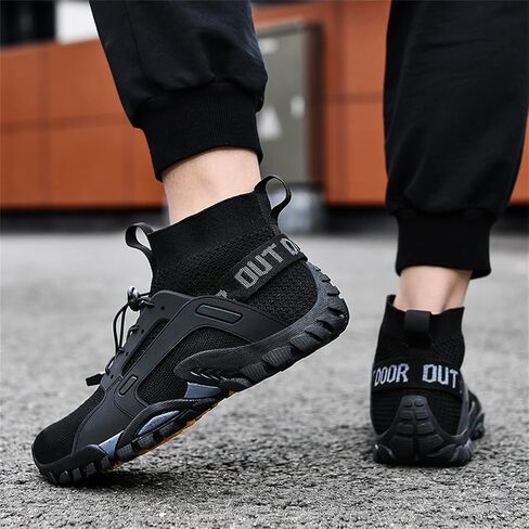 BORAMAX Slip On Sneakers Men Men's Walking Shoes Men's Waterproof Trekking Hiking Shoes Hiking Canvas High Tops Men in Saudi Arabia