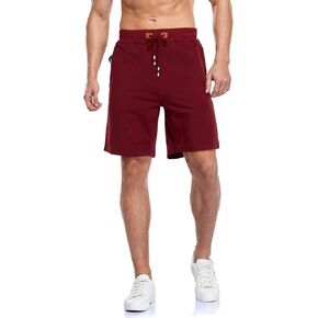 YnimioAOX Men's Shorts Casual Workout Sports Shorts with Zipper Pockets