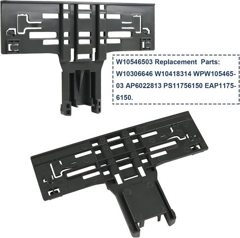 W10546503 أداة ضبط رف الأطباق لغسالة الأطباق وW10508950 مشبك إيقاف قضيب الشريحة العلوي لغسالة الأطباق ومشبك سنارة غسالة الأطباق W10082853 متوافق مع ويرلبول (6 عبوات) in Saudi Arabia