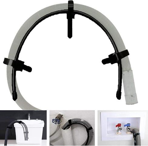 Universal Flexible Laundry Tub Washing Machine Discharge Hose Clip Hose Holder in Saudi Arabia