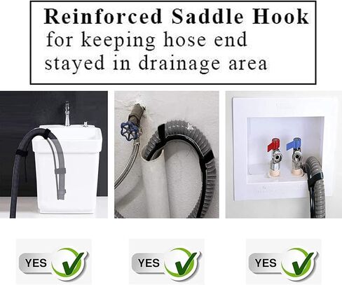 Universal Flexible Laundry Tub Washing Machine Discharge Hose Clip Hose Holder in Saudi Arabia