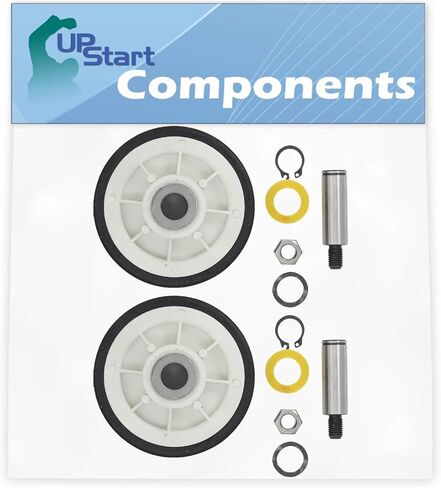 2-Pack 12001541 Drum Support Roller Kit Replacement for Maytag MDE9316AYW Dryer - Compatible with 303373 Dryer Drum Roller Wheel - UpStart Components Brand in Saudi Arabia