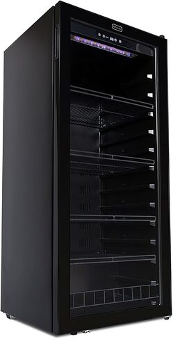 Whynter FWC-1201BB 124 Bottle Freestanding Cabinet Wine Refrigerators Free Standing, One Size, Black in Kuwait