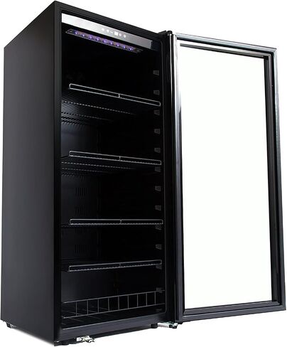 Whynter FWC-1201BB 124 Bottle Freestanding Cabinet Wine Refrigerators Free Standing, One Size, Black in Kuwait