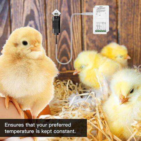 جهاز تحكم ذكي في درجة الحرارة والرطوبة من MoesGo WiFi DIY، منظم حرارة للزواحف عن بعد آمن وموثوق به مع مخرج مرحل مزدوج، جهاز تحكم عن بعد Smart Life/Tuya، متوافق مع Alexa Google Home in Kuwait