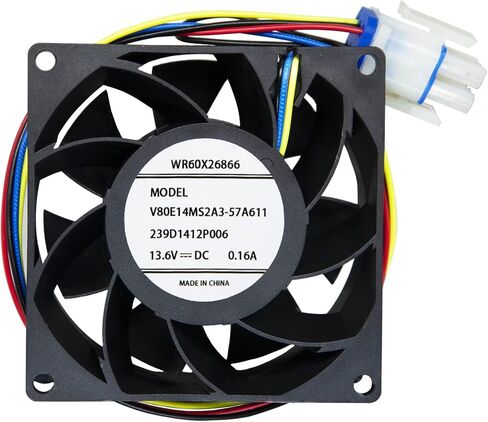 WR60X26866 مروحة تبريد مروحة محرك متوافق مع جي إي يستبدل ثلاجة WR60X10341، WR60X10356، WR60X10357، WR60X24303، WR60X26030، WR60X26033 in Kuwait