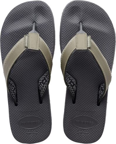صنادل فليب فلوب من مزيج حضري للرجال من Havaianas، جرافيت جديد، مقاس 8 للرجال in Saudi Arabia