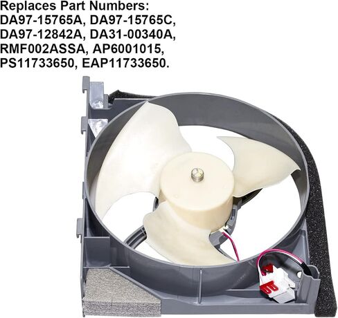 DA97-15765A DA97-15765C Refrigerator Condenser Fan Motor Assembly for Samsung Refrigerator Replaces DA97-12842A, AP6001015, PS11733650, EAP11733650 in Saudi Arabia