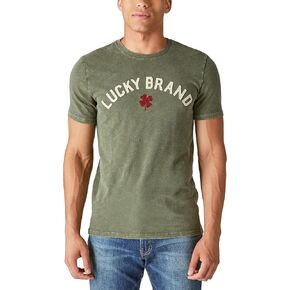 تي شيرت Lucky Brand للرجال برسومات Lucky Logo Clover in Saudi Arabia