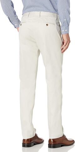 بنطال تشينو بأزرار سفلية للرجال بقصة ضيقة وغير قابلة للكي in Kuwait