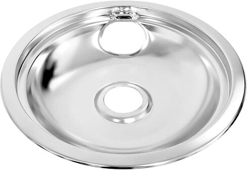 ClimaTek Stove 8" Chrome Drip Bowl Pan fits Sears WB31M0002 WB31M2 WB32K10035 in Saudi Arabia