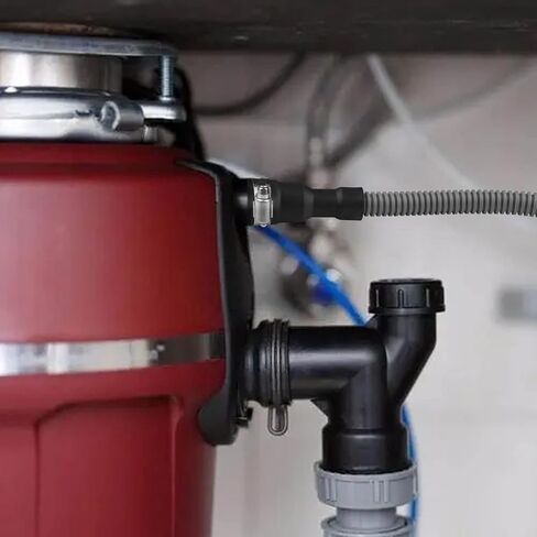 خرطوم تصريف غسالة الصحون - خرطوم تصريف عالمي للغسالات بطول 6.6 قدم - خرطوم تصريف مرن ومموج بديل لغسالة الصحون مع مشبك in Kuwait