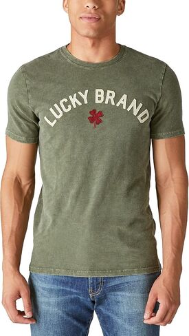 Lucky Brand Men's Lucky Logo Clover Graphic Tee in Saudi Arabia